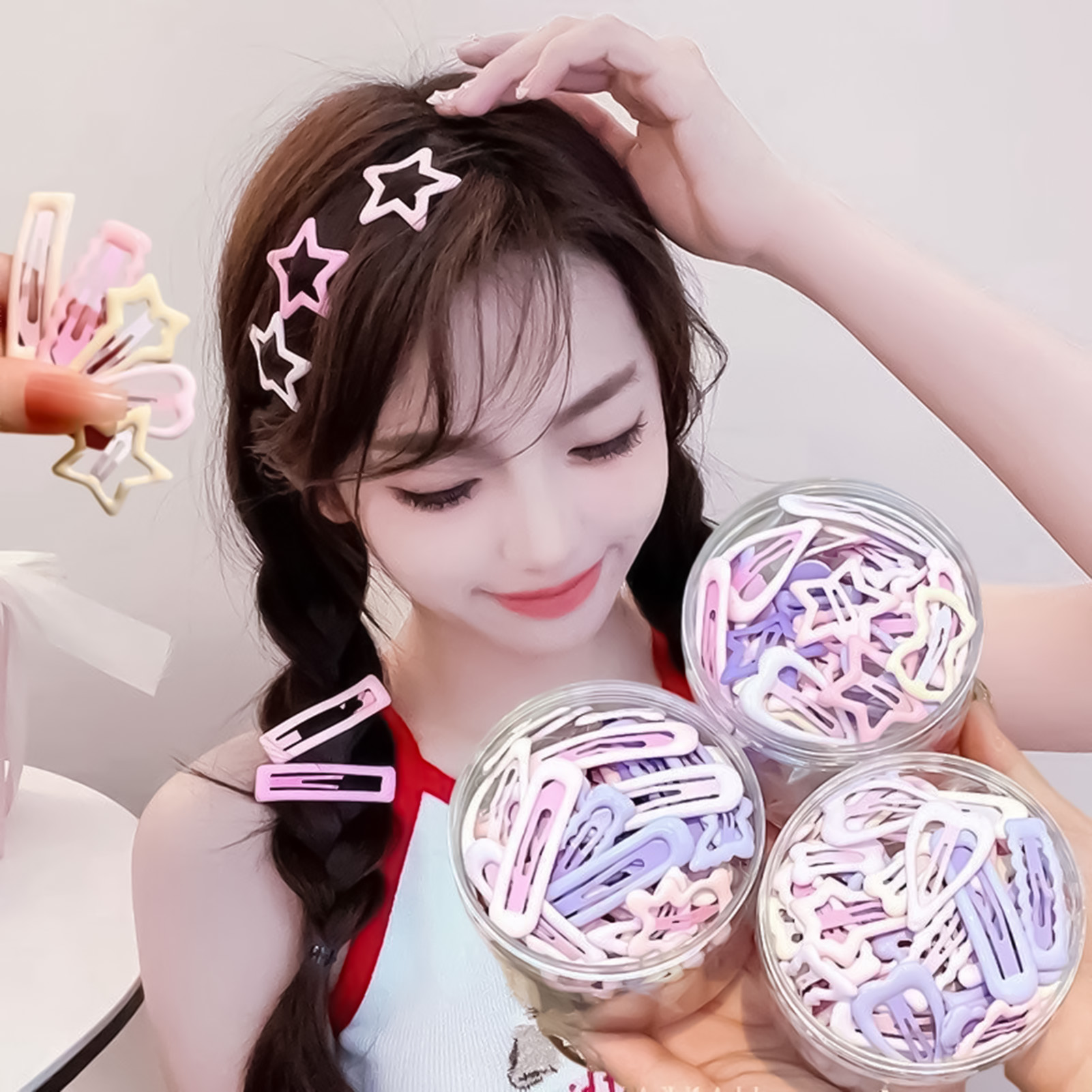 Korean Lifestyle & Kids Boutique - 3 buah pin hiasan kepala gaya