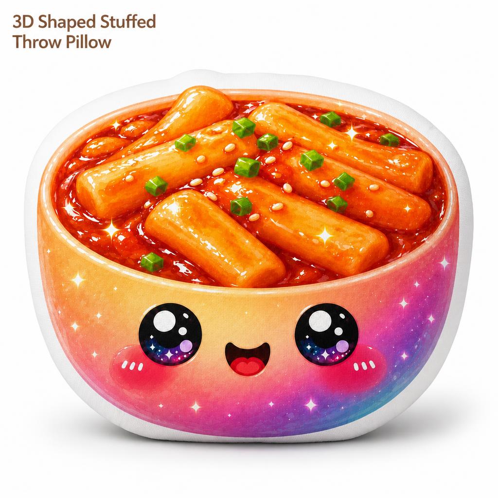 Bantal Plush Tteokbokki Kawaii - Tteokbokki Rice Cake ulasan dan harga