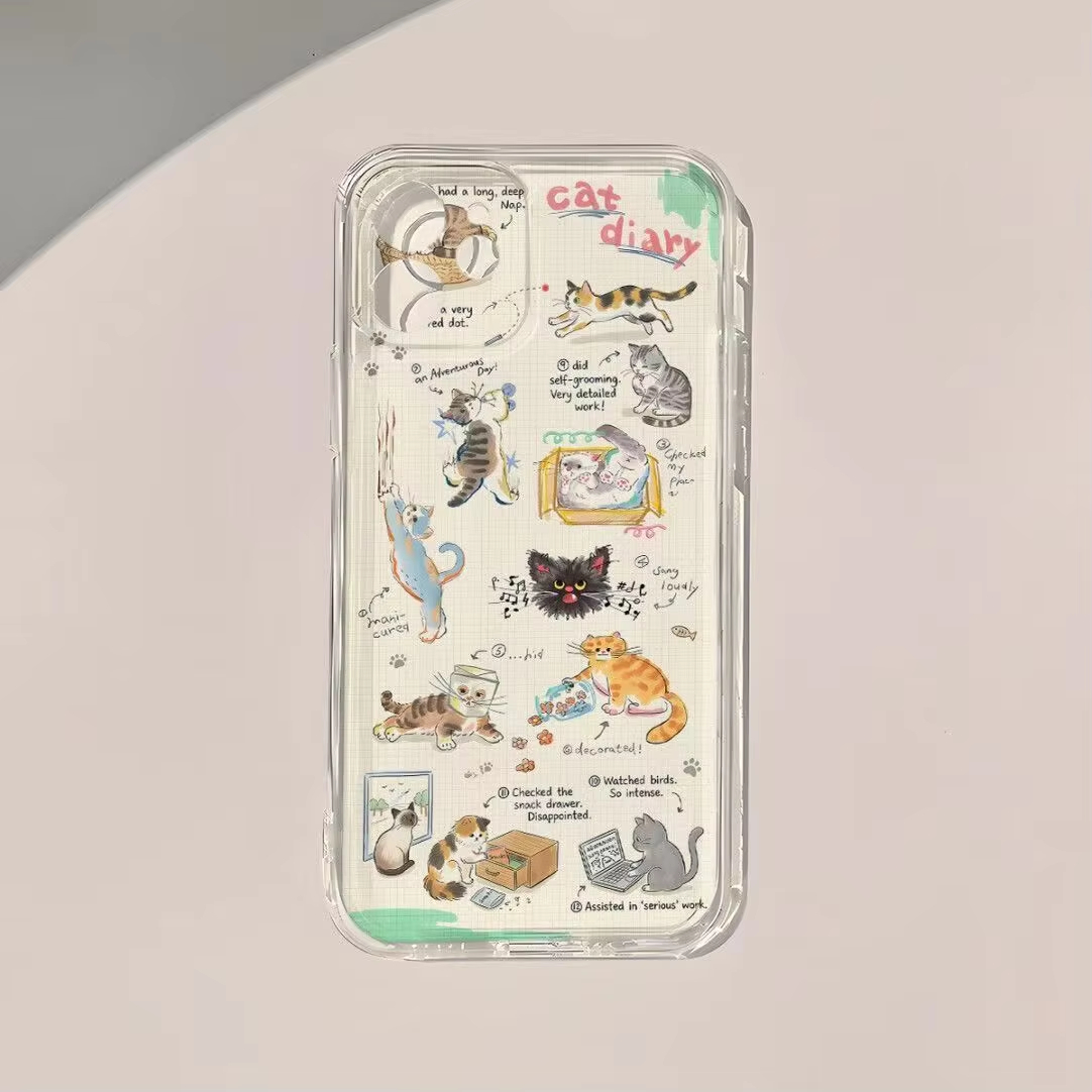Casing Ponsel Motif Kucing Luc - Korean Lifestyle & Kids Boutique ulasan dan harga